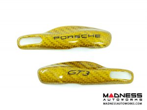 Porsche Key Fob Cover - Carbon Fiber - Yellow Candy Porsche Key Fob Cover - Carbon Fiber - Yellow Candy